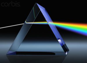 Light Beam Through Glass Prism --- Image by © Matthias Kulka/Corbis